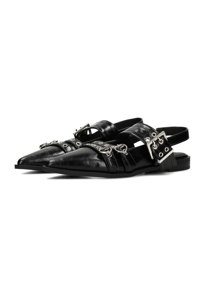 POSH by Poelman AVA Dames Slingbacks - Zwart