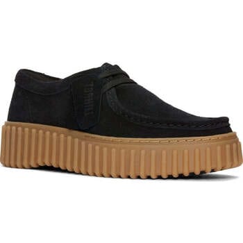 CLARKS Torhill Bee Dames Veterschoenen - Suede - Zwart