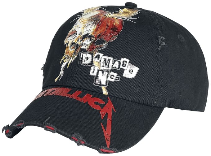Metallica Distressed Unisex Cap - zwart - Standard
