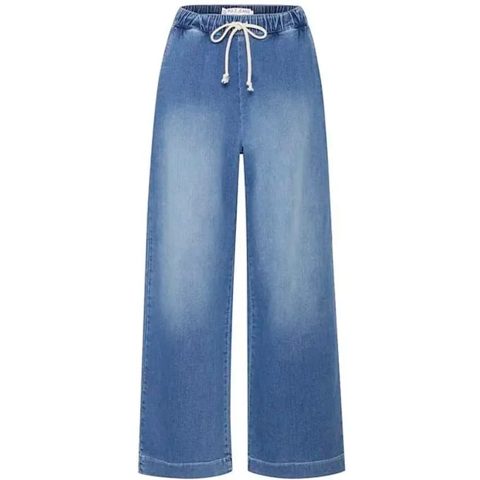 Vrouwen wide leg jeans Pulz Jeans Raven