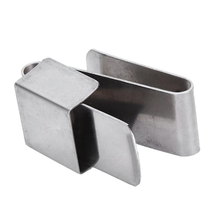 Magnetische Snooker Pool Keu Krijthouder Draagbare Roestvrijstalen S-vormige Clip Compact Formaat white