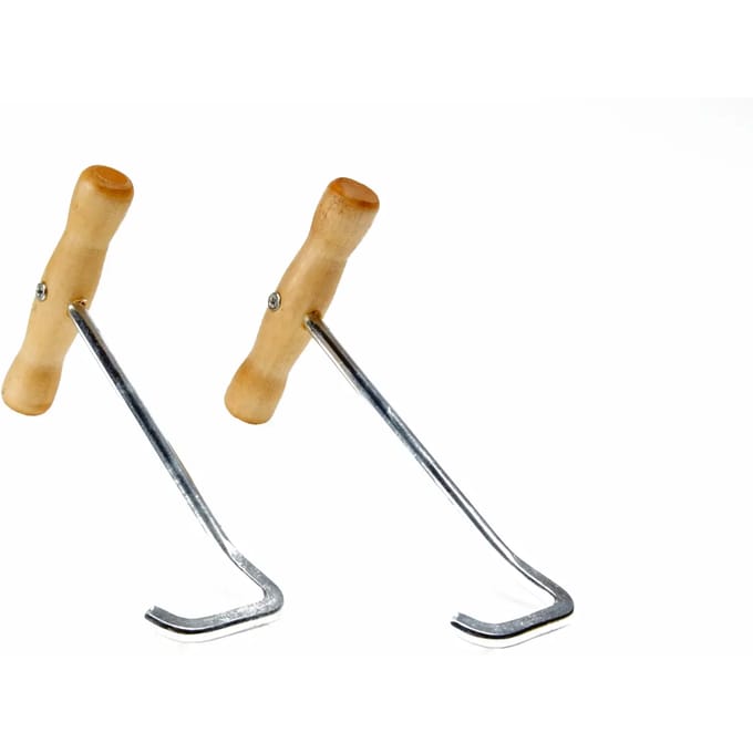 Horka Laarzentrekkers Met Houten Grepen 19 Cm 2 Stuks