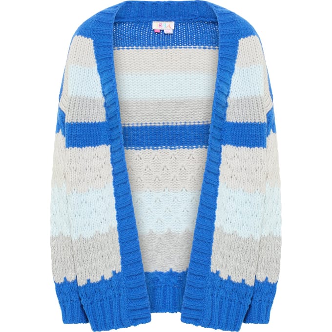 IZIA open vest Dames blauw