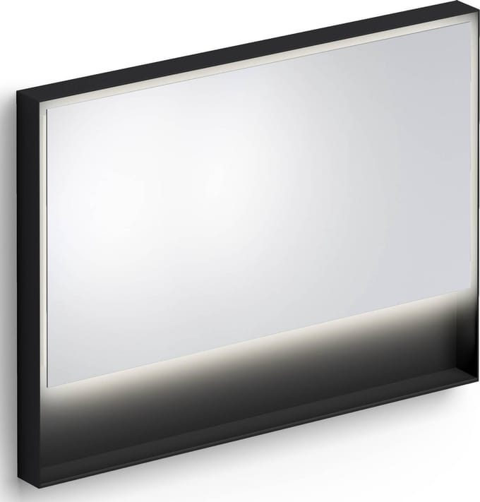 Clou Look at Me spiegel, 110cm, LED-verlichting, IP44, mat zwart