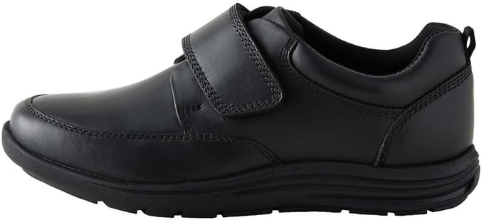 Next - Jongens - Schoolschoenen met 1 klittenbandsluiting, extra brede pasvorm (H) - Zwart