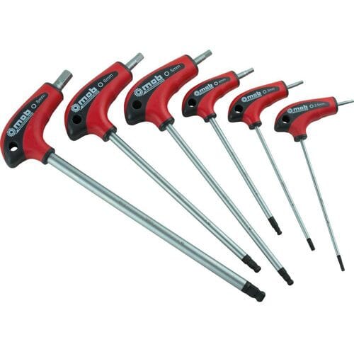 Peddinghaus Haakse schroevendraaierset 3 mm, 4 mm, 5 mm, 6 mm, 8 mm