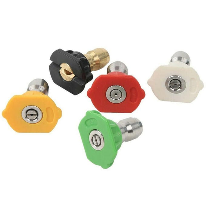 5 stuks mondstuktips 1/4   snelkoppeling hogedrukreiniger sproeikopset 5Pcs beige