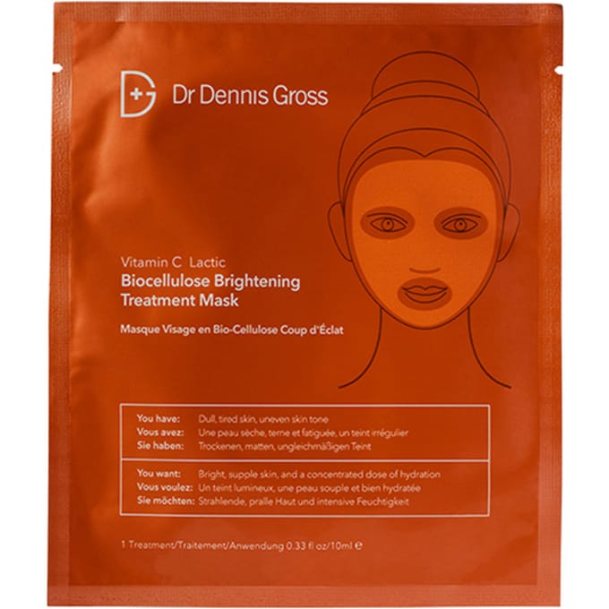Dr. Dennis Gross Vitamin C + Lactic Biocellulose Brightening Treatment Mask