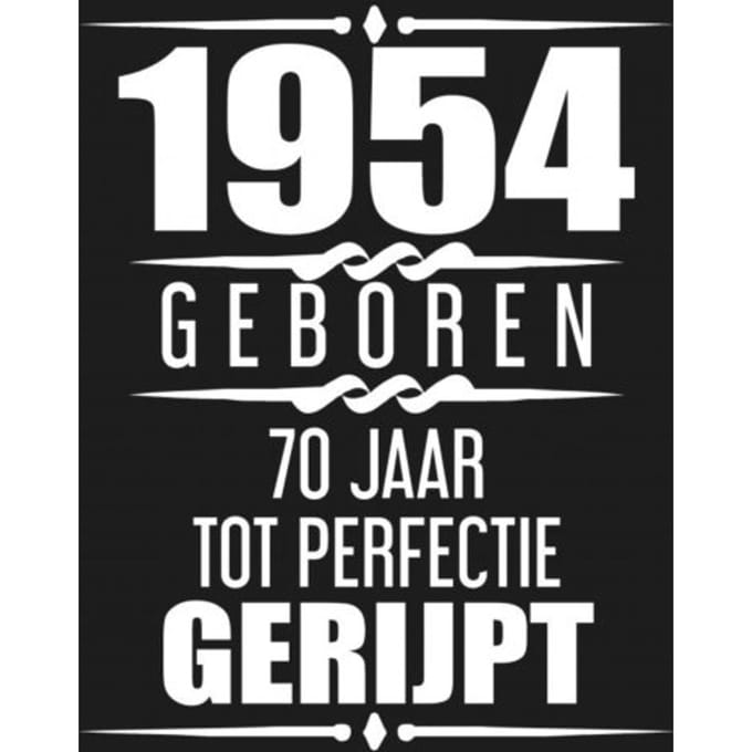 1955 Geboren 70 Jaar Tot Perfectie Gerijpt - Albaspirit Gastenboeken