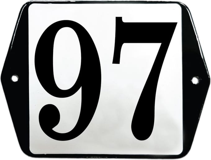 Emaille huisummer model oor - 97