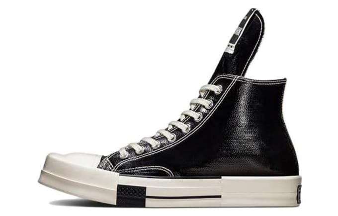 Converse x Rick Owens DRKSHDW TURBODRK High 'Black Lacquer' 35 gray