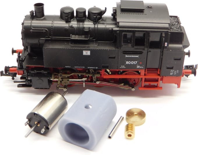 micromotor TRC006C motor ombouwset voor Roco BR 80