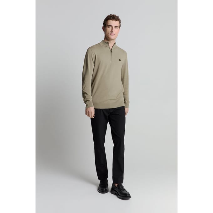 No Excess Pullover half zip light army