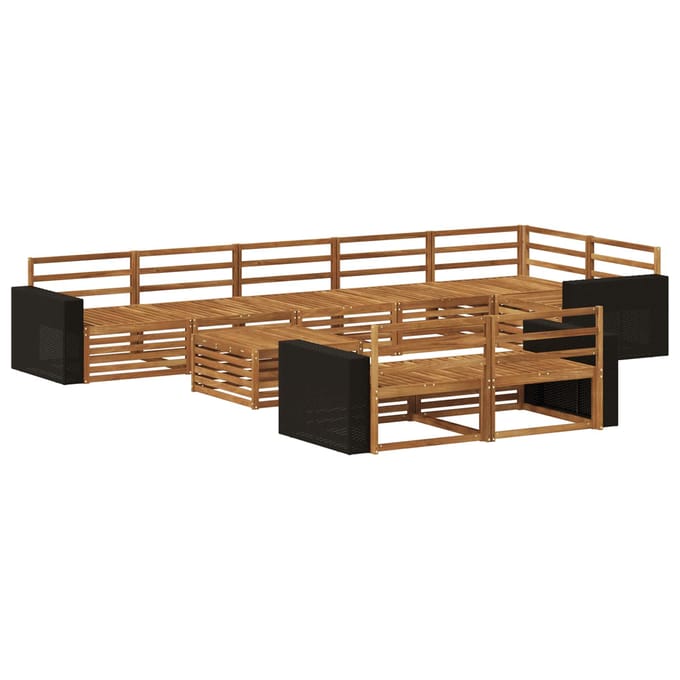 vidaXL - Buiten - bank - set - 9 - st