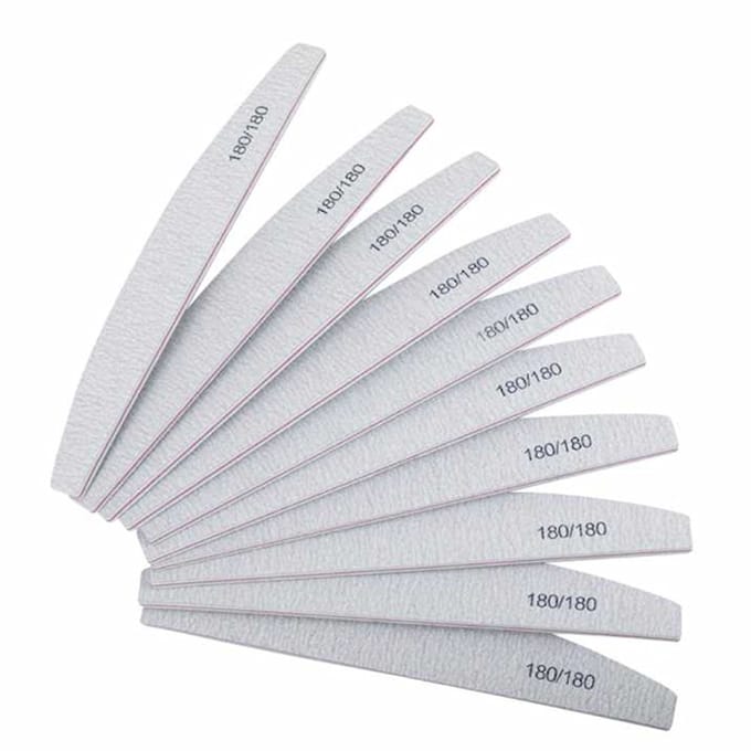 MollyLac - Nagelvijl - 180/180 Gradatie - Zebra - 10 stuks