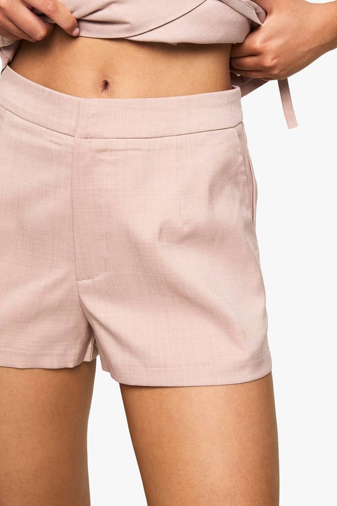 boohoo Dames Tailored Shorts | Pink | Maat: 8
