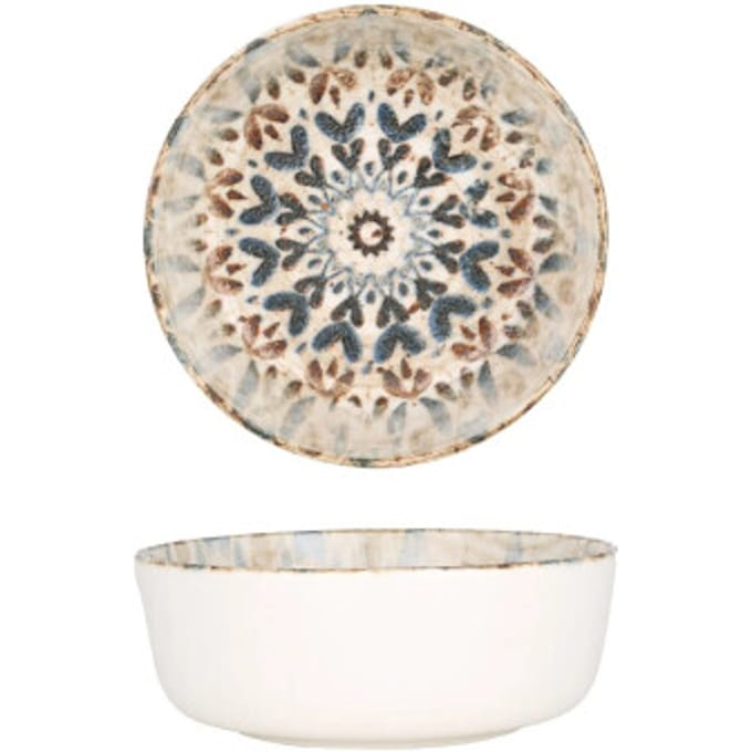 Rinart Kommetje - Aztec - Porselein - 13 cm (430cc) - set van 6