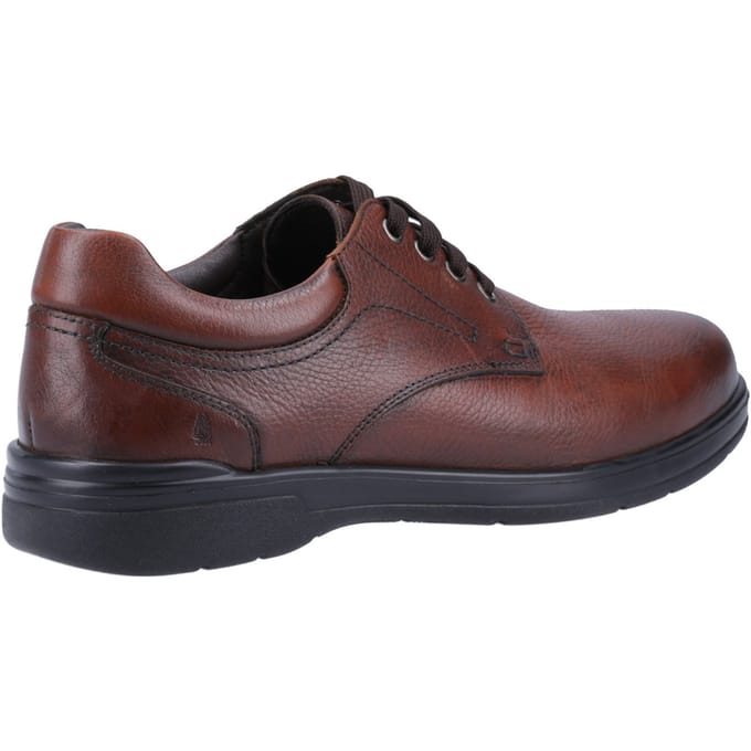 Hush Puppies Marco Leer Heren Bruin Veterschoenen
