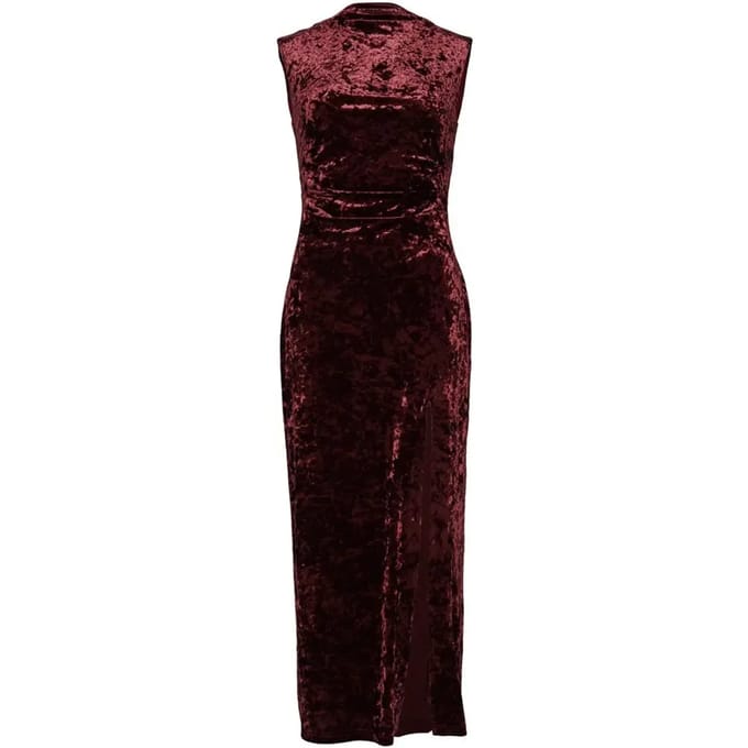 Fluwelen maxi-jurk voor dames Superdry