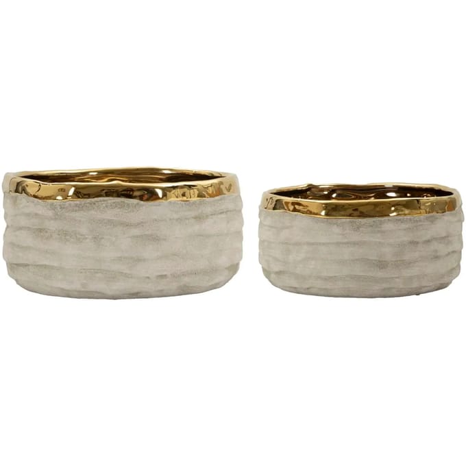Vaas Lima Low Cachepot Set 2 Pcs Ø 22,5×10,5 cm