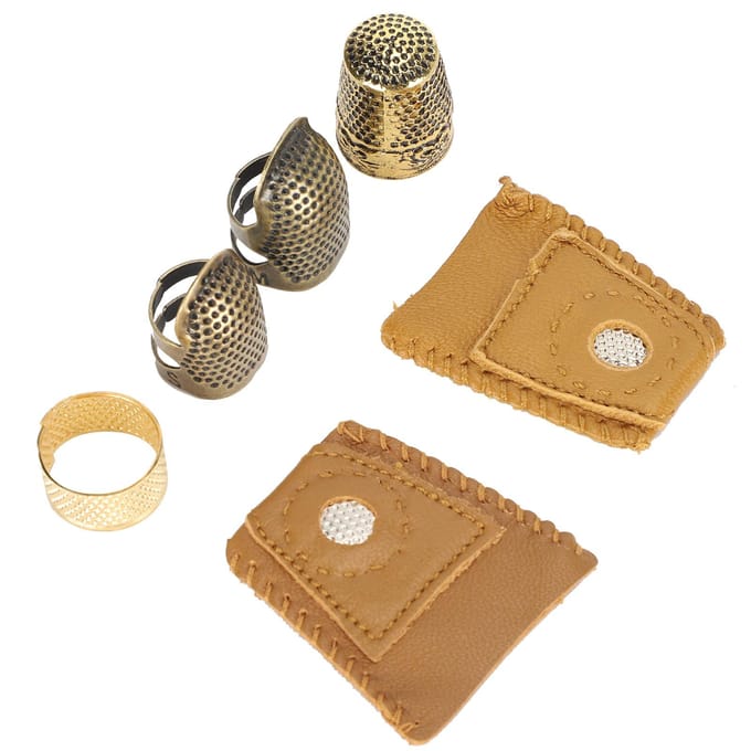 Naaithingetjes Kit Vinger DIY Handwerk Beschermer Borduuraccessoires beige