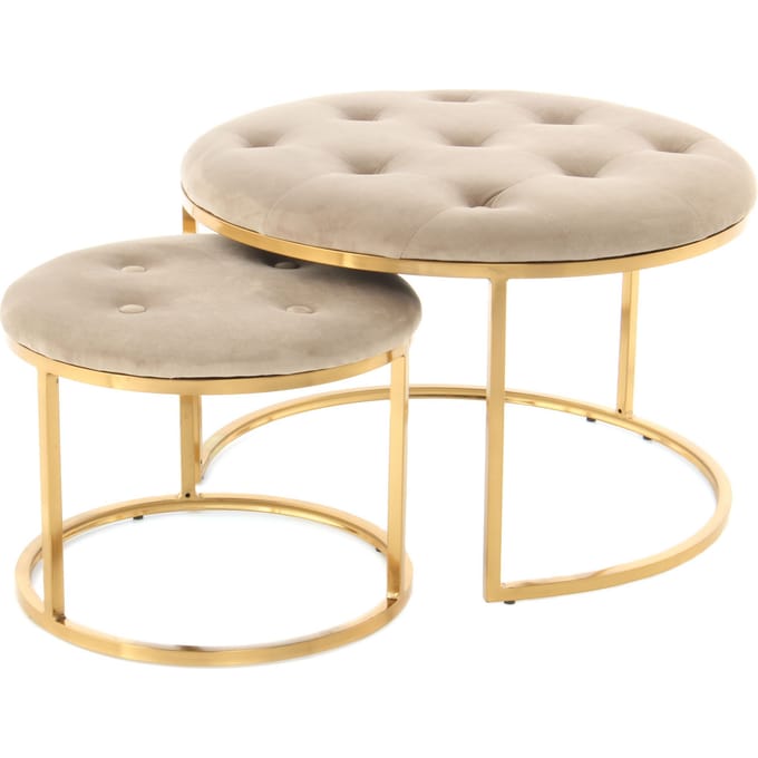 Set van 2 poefs Becky | Hearthome & Living