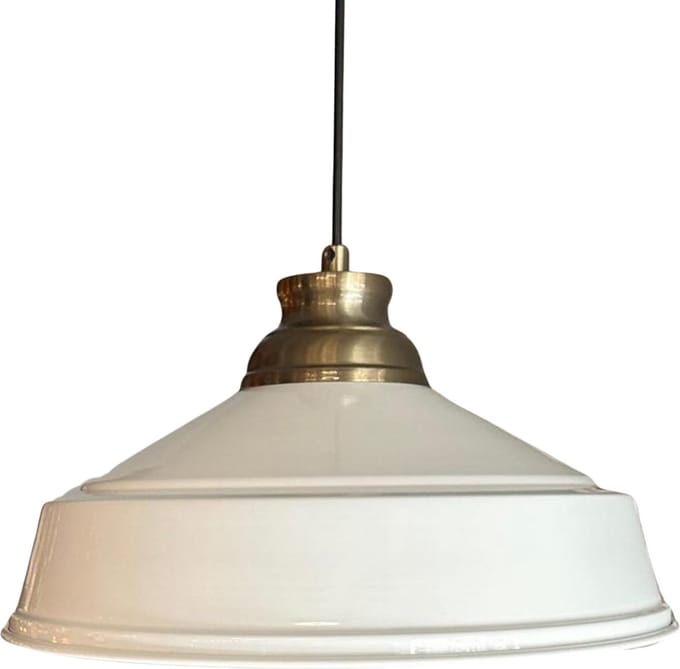 Bamyum Carmelo Hanglamp Industrieel Metaal Ø35 cm, Vintage Hanglamp, E27 Pendellamp