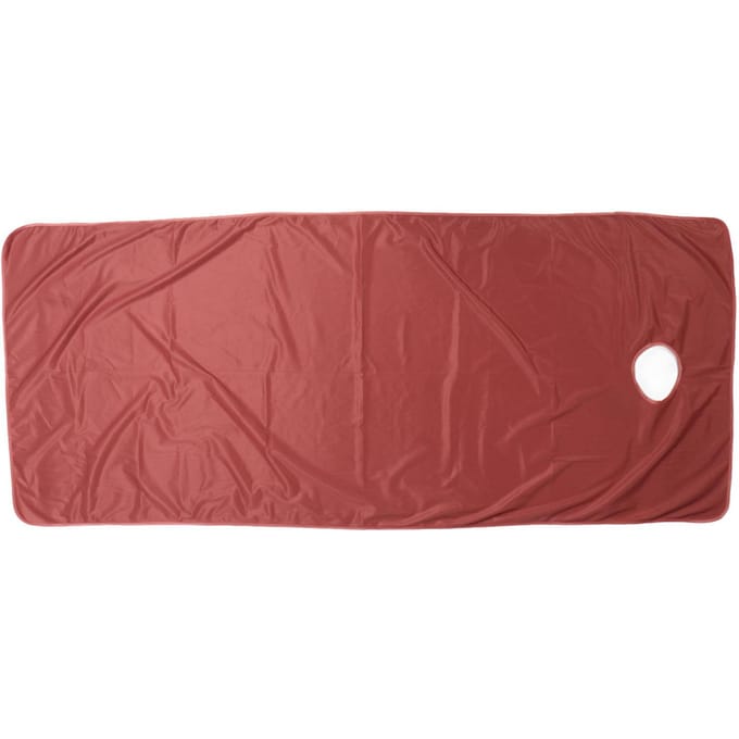 Massage Tafel Laken met Gat Cameo Bruin Schoonheidssalon SPA Warm Dik Kort Pluche Lakenhoes brown