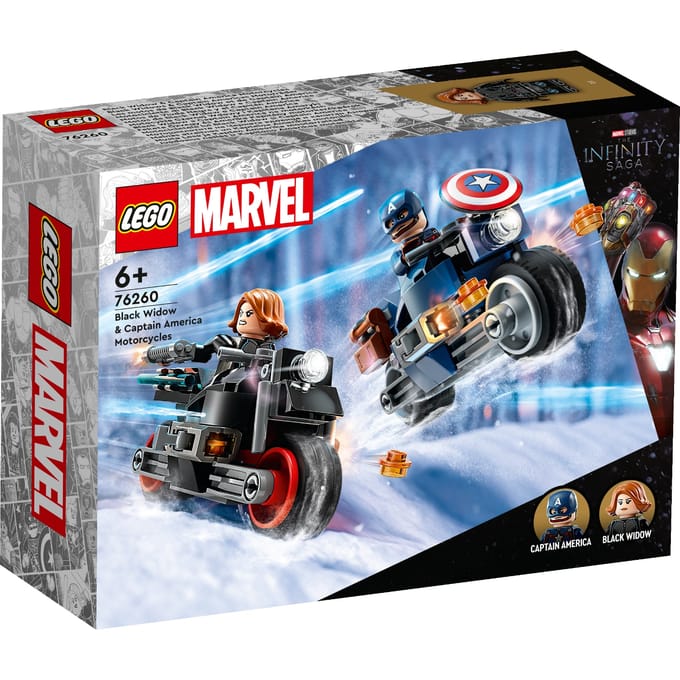 LEGO Marvel Black Widow & Captain America Motoren Avengers Speelgoed - 76260
