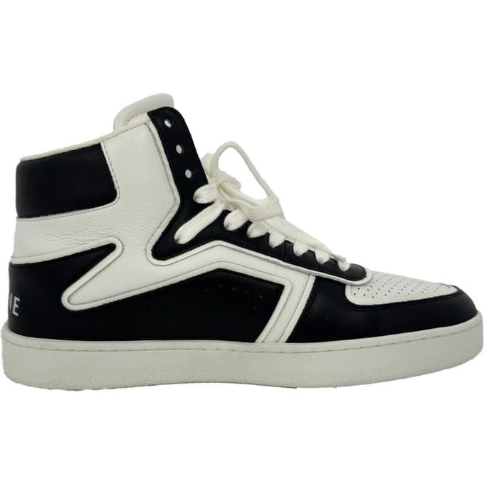 Celine Trainer CT-01 hoge sneakers in zwart leer