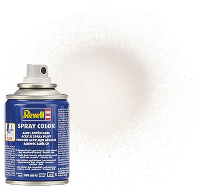 Revell Hobbyverf Acrylverf - #4 White - Gloss - Acryl Spray - Verf spuitbus - 100 ml