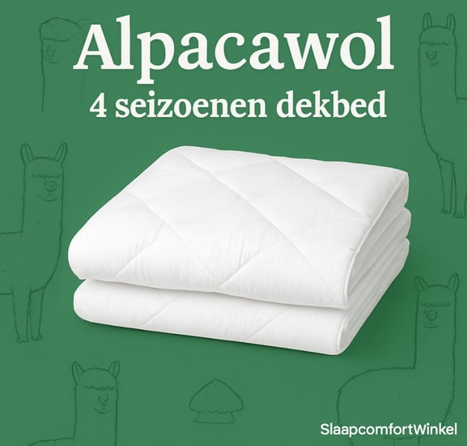 Alpaca wol dekbed 4 seizoenen 140x200 cm slaapcomfortwinkel