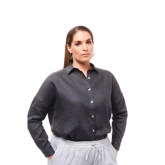 Dameshemd met lange mouwen Haris Cotton
