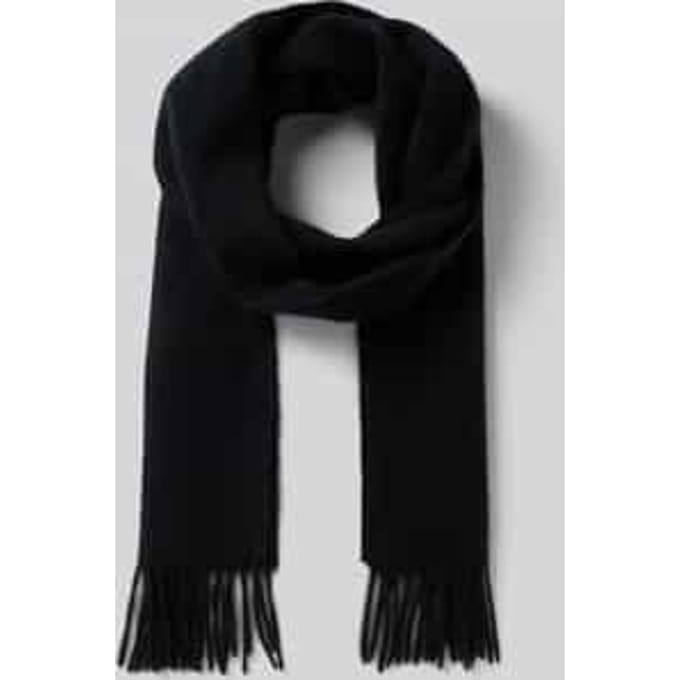 ROECKL Sjaal Scarves Classic Solid Black Zwart