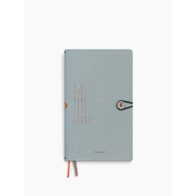 Tinne + mia notitieboek met knoop, formaat 12,6 x 21,2 cm, cloud
