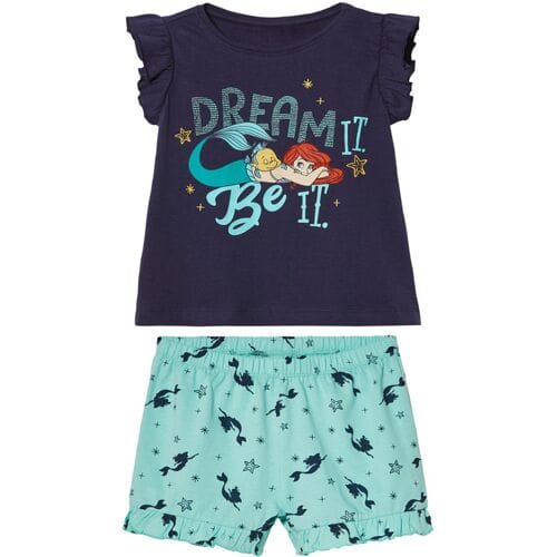Lidl Korte kinder pyjama (De kleine zeemeermin, 98/104)