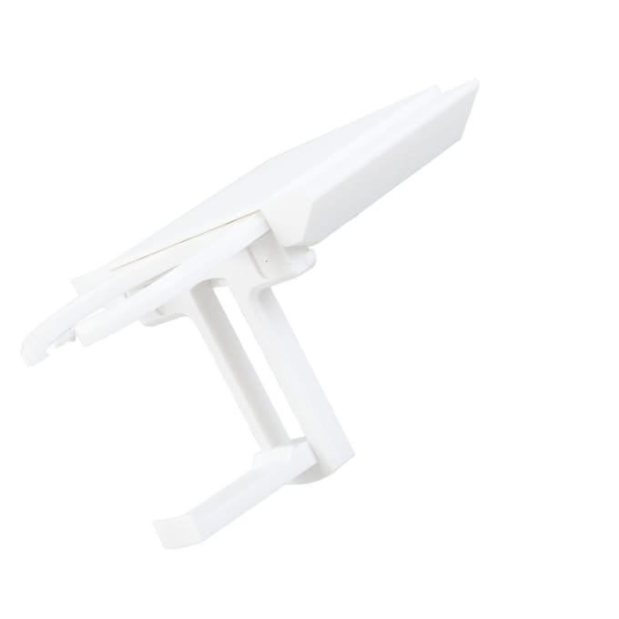 Bekerhouder voor bureau ABS Uitklapbaar Onder Bureau Waterflesstandaard Hoofdtelefoonhanger met Dubbelzijdig white