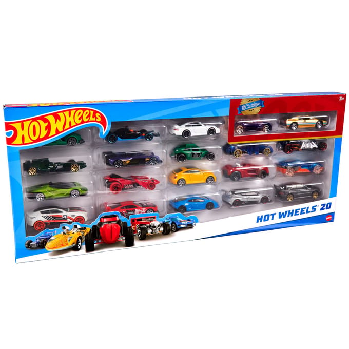 Hot Wheels Diecast Cadeauset met 20 Auto's – 20-Pack Speelgoedvoertuig