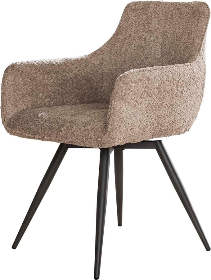 Fraaai - Cilta draaibare armstoel - boucle - zand