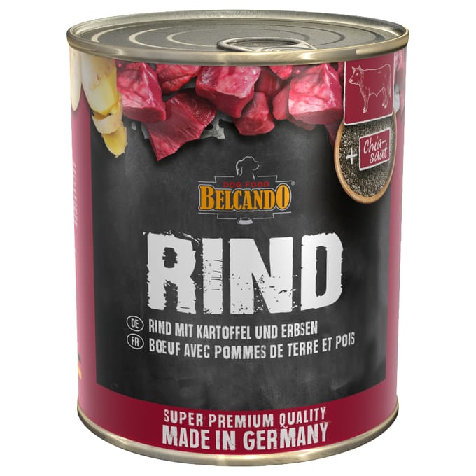 Belcando Blik Super Premium Quality - Hondenvoer - Rund Aardappel Erwt 800 g