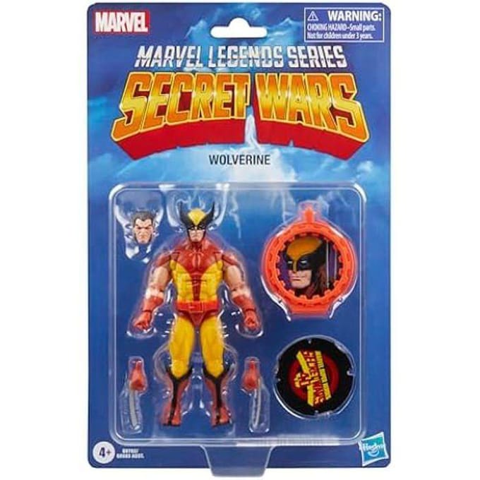 Hasbro Marvel actiefiguur Wolverine Secret Wars Legends Retro 15 cm.