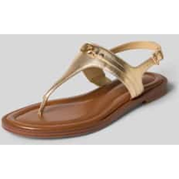 Michael Kors Mandy Thong Sandal Sandalen - Dames - Goud - Maat 37