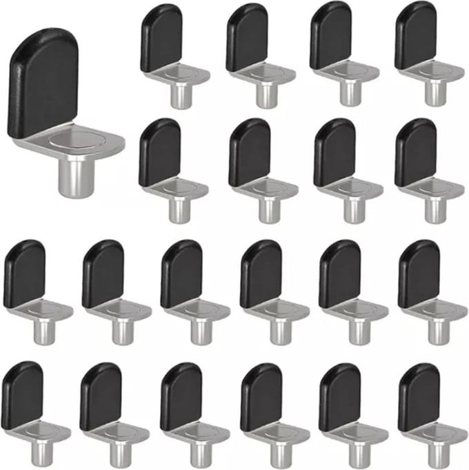 FSW-Products - Plankdragers - 4 Stuks - Plankdrager - Plankendrager - Dragers voor in kasten - RVS - Legplankdrager - Schapdrager