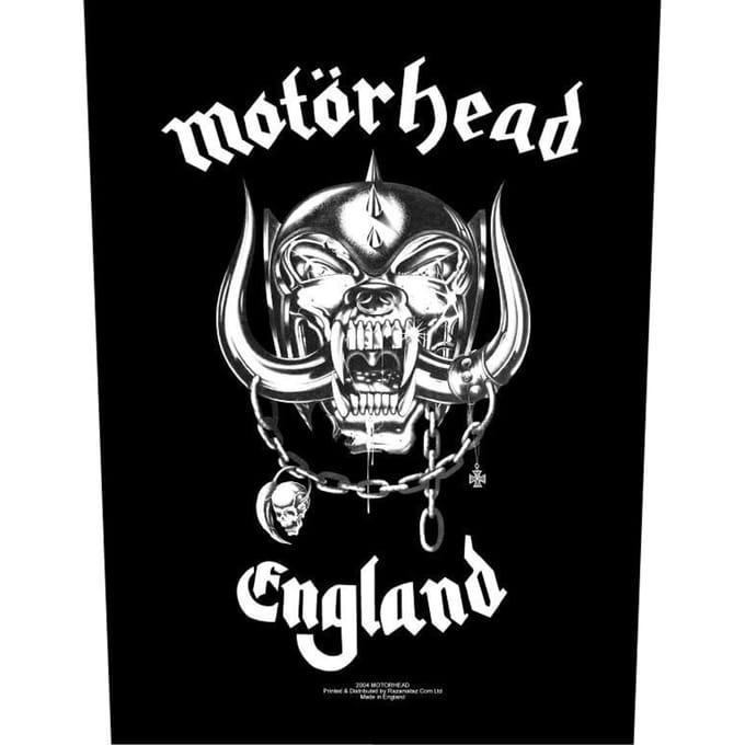 Motörhead England Unisex Patch - Neutraal - Standard