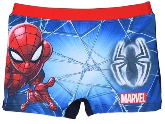 Marvel Spider-Man Zwemboxer Jongens – Navy/Rood – Maat 104 – Officiële licentie