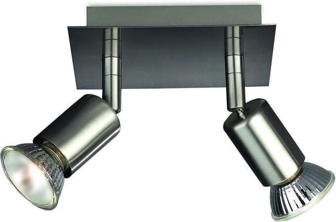 Philips CARREA plate/spiral nickel 2x50W 230V