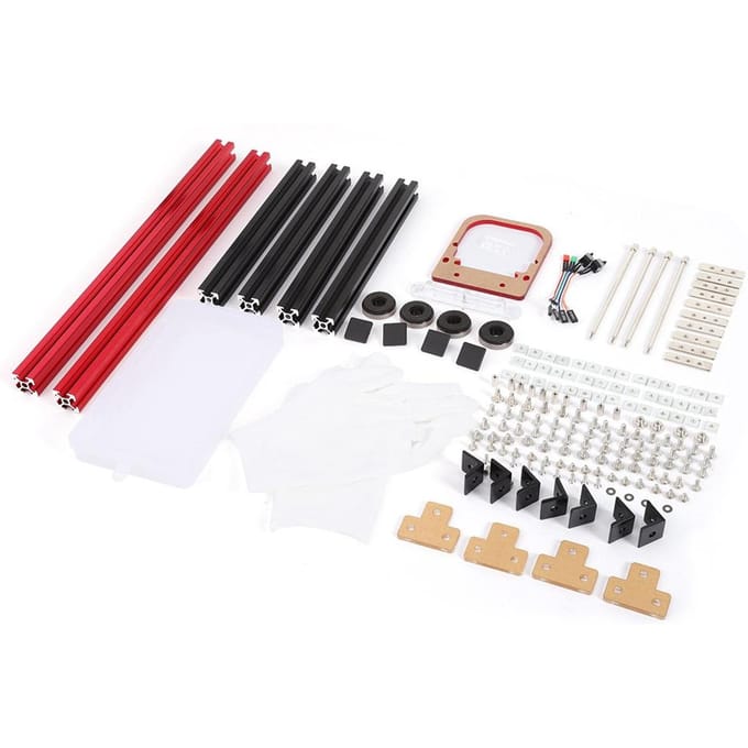 Boîtier PC Mini Ouvert en Alliage d'Aluminium DIY Carte Mère M ATX black