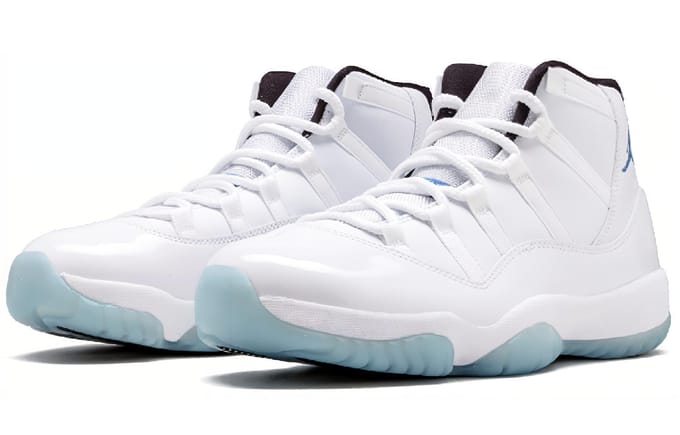 Air Jordan 11 Retro 'Legend Blue' 2014 378037-117 42.5 white