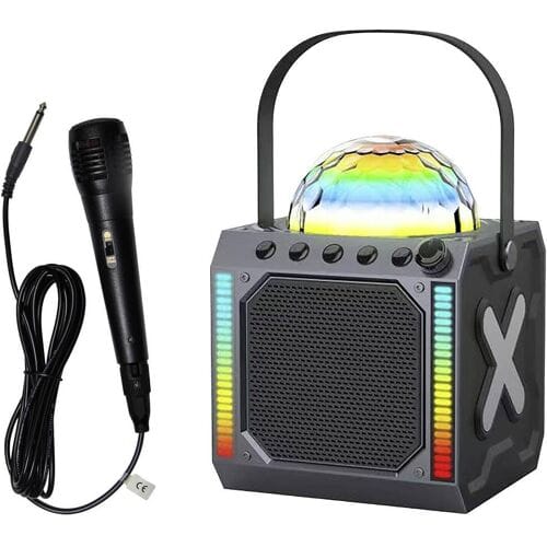 Denver Karaoke Set Kinderen & Volwassenen - Discolichten - Bluetooth - Incl. Microfoon - Speaker Party Box - Partybox - BTM618