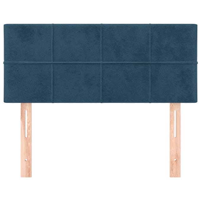 vidaXL - Hoofdbord - 100x5x78/88 - cm - fluweel - donkerblauw